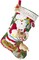 Bucilla Felt Stocking Applique Kit 18" Long-Gingerbread Santa